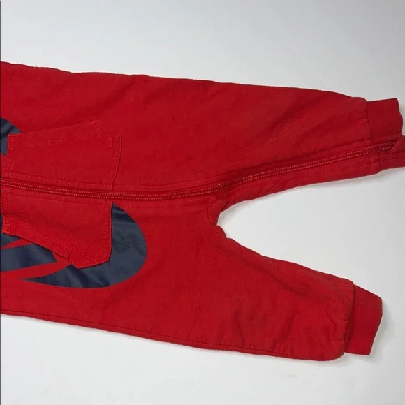 Nike Red and Black Kids Footie One Piece - Picture 4 of 5